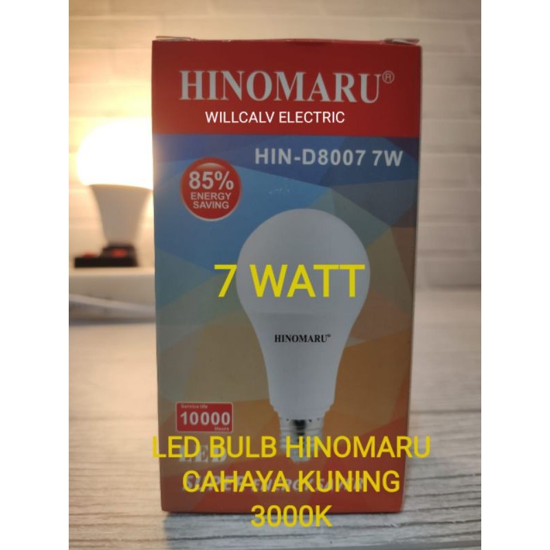 HINOMARU BULB 7W 7 WATT CAHAYA KUNING - LAMPU LED HINOMARU BULB 7W 7 WATT CAHAYA KUNING