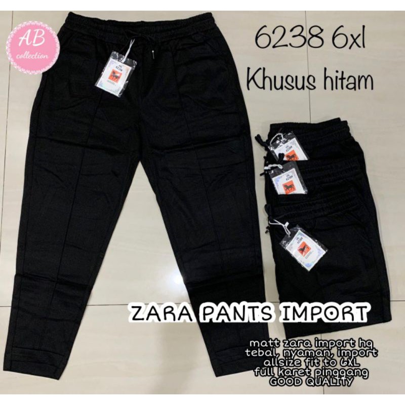 CELANA ZARA IMPORT / ZARA PANTS HITAM / CELANA ZARA JUMBO