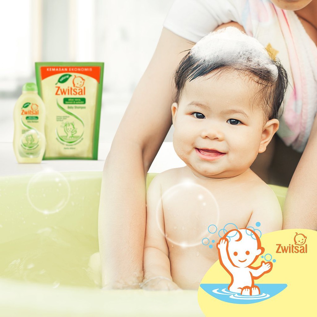 Zwitsal Natural Baby Shampoo Aloe vera,Kemiri &amp; Seledri 300ml