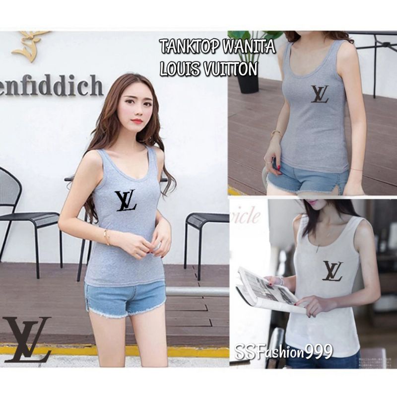 Kaos Dalam Wanita LV Singlet Wanita LV Tanktop Wanita Tanktop LV Wanita Singlet Cewek Murah Meriah