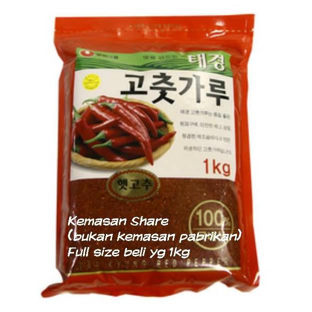 

terlaris01 Gochugaru / Gochukaru / Bubuk cabe Korea Import HALAL (200g share)