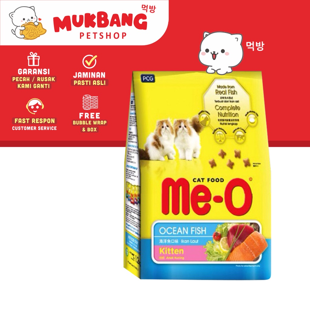 Meo Kitten Ocean Fish Repack 400gr Makanan Kucing Kering Kitten Meo Dry Food Kitten Repack Makanan Anak Kucing Kemasan Repack Makanan Kering Kucing Kitten