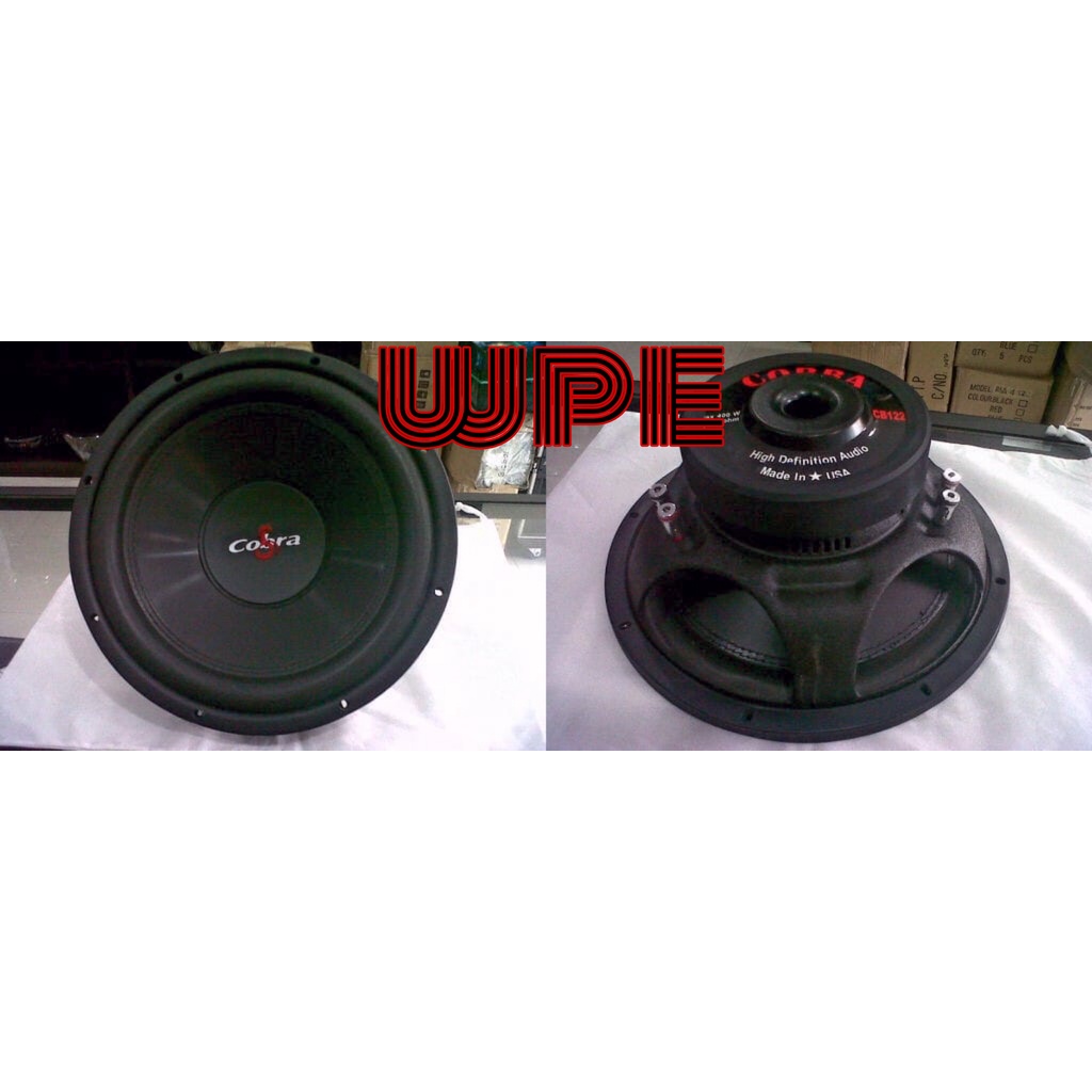 speaker subwoofer cobra 12 inch cb 1229 dc/cb1229dc/cb1229 dc made in usa