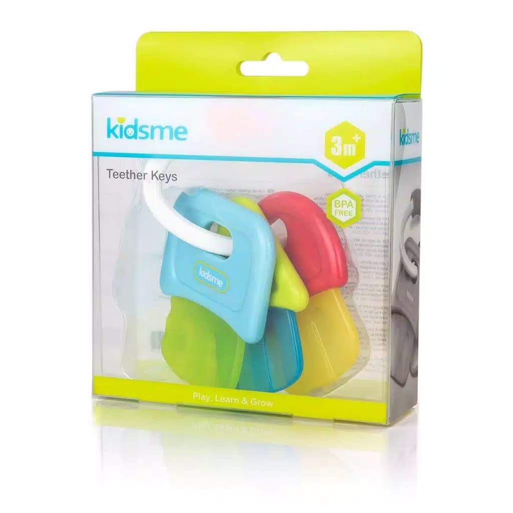 Kidsme Teether Keys Mainan Gigitan Bayi Bentuk Kunci Aman untuk Gigi