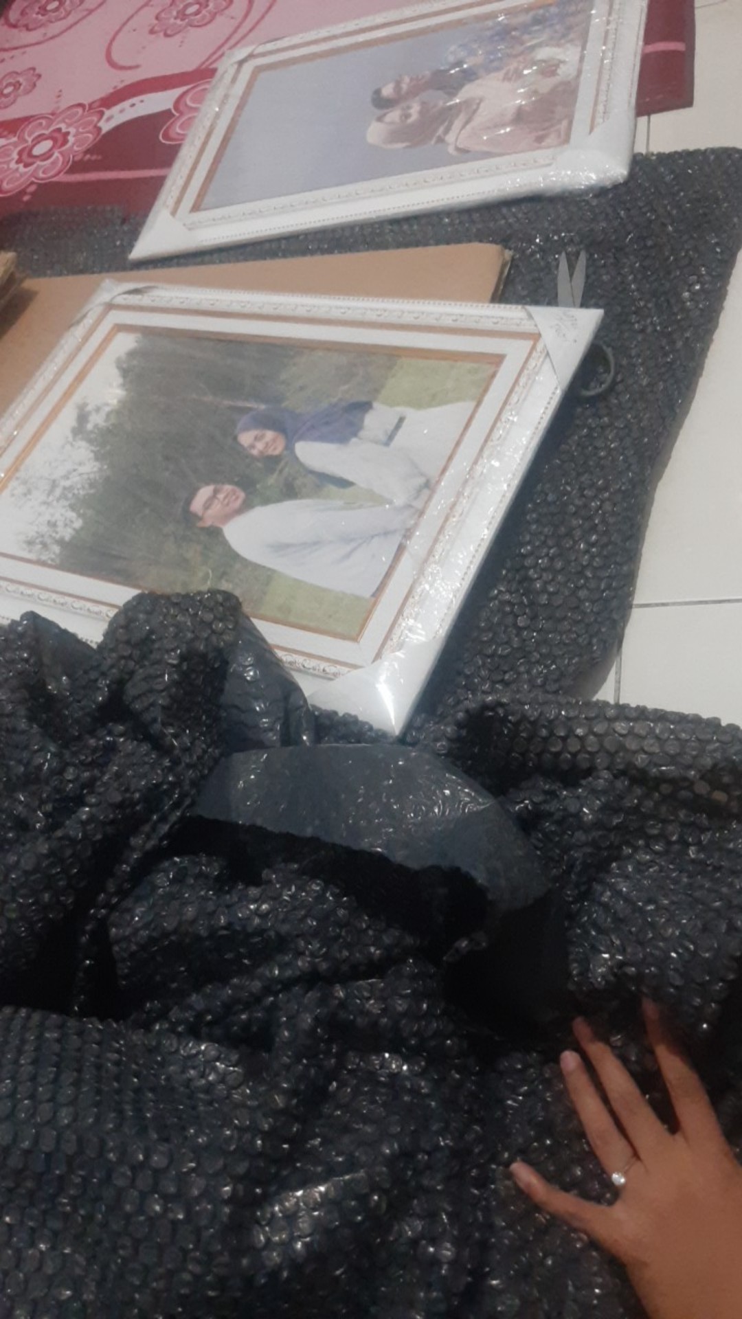 Cetak Foto Kanvas/canvas Photo Print 30x45cm - Termasuk Frame Ukir/minimalis