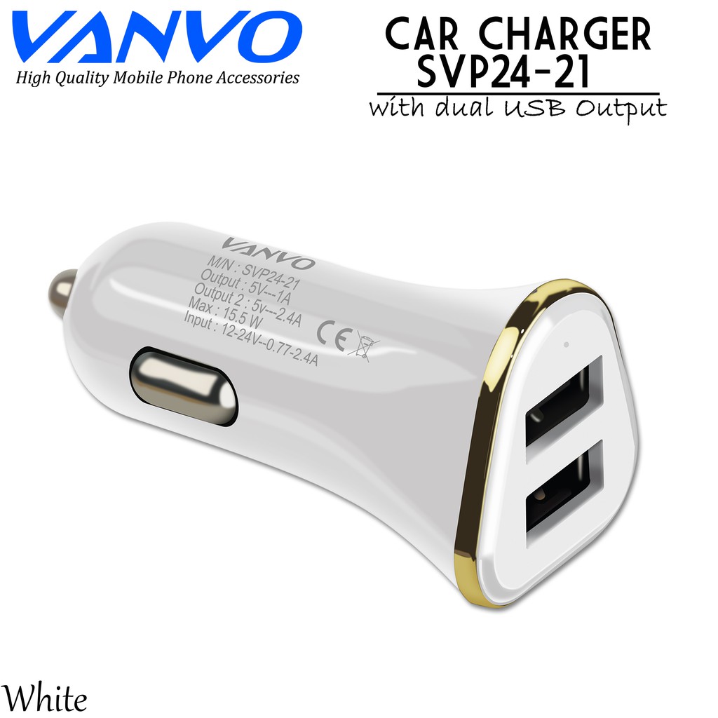 Charger Mobil Dual USB SVP24-21