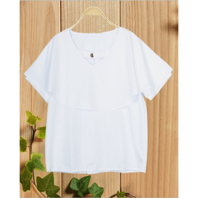 HipNop VIERRA Baju Atasan Blouse Wanita Lengan Pendek Bluse Cewek Pakaian cewe-4