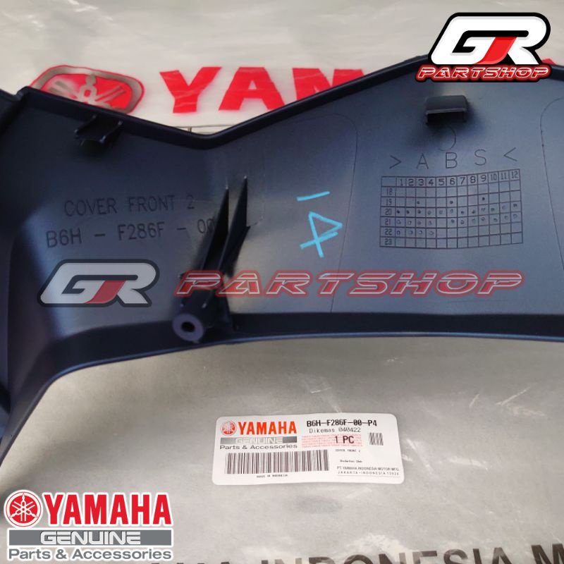 DAGU HEADLAMP BIRU DOFF B6H-P4 ALL NEW NMAX ORIGINAL YAMAHA COVER FRONT BAWAH LAMPU DEPAN ORI YGP