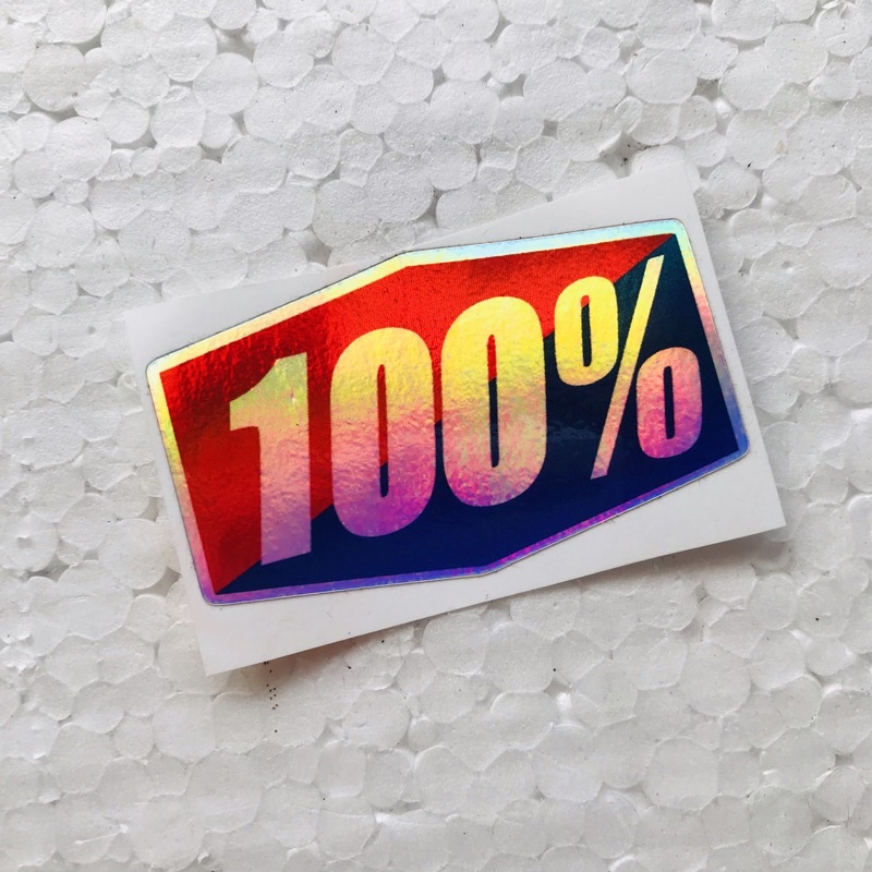 

Sticker 100% Hologram Laminasi Glossy