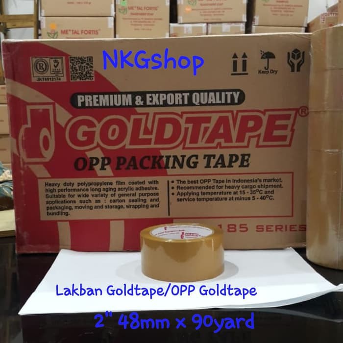 

Murah Lakban Goldtape/OPP Goldtape dus merah 2" 48mmx90y (min 1dus = 72roll) - Cokelat Keren