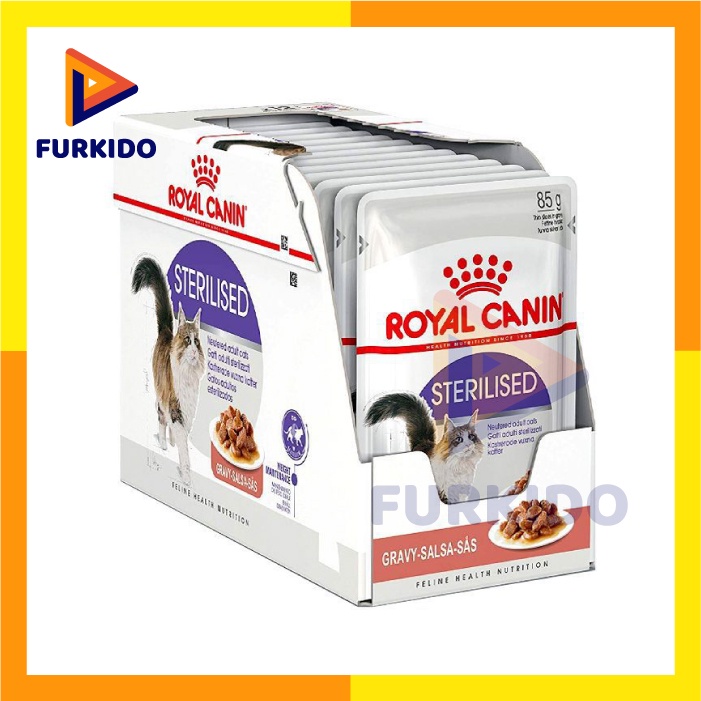 Royal Canin Wet Food Sterilised Gravy 85 Gr