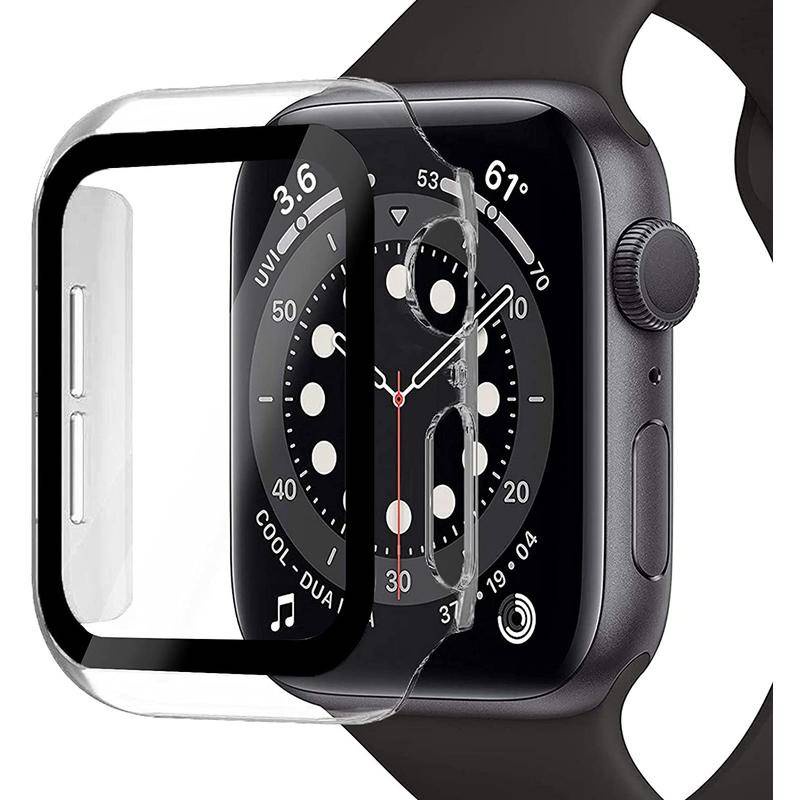 Casing Hardcase Bumper Full Cover 360 Derajat Untuk Apple Watch 7 / 6 / Se / 5 / 4 / 3 / 2 / 1 41mm 45mm 404mm