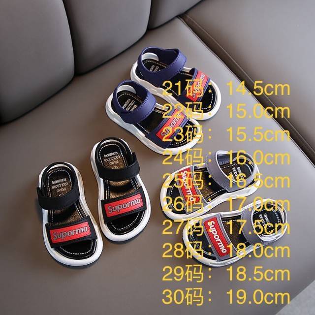 Bundara.id Se-117 Sandal anak laki laki import Size 21 sd. 30/sandal anak import