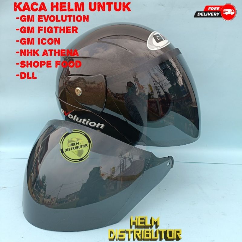 Kaca Visor Helm GM Evolution iridium pelangi Kaca helm shope food GM Figther DAISO Evo GIX Evo NHK Athena