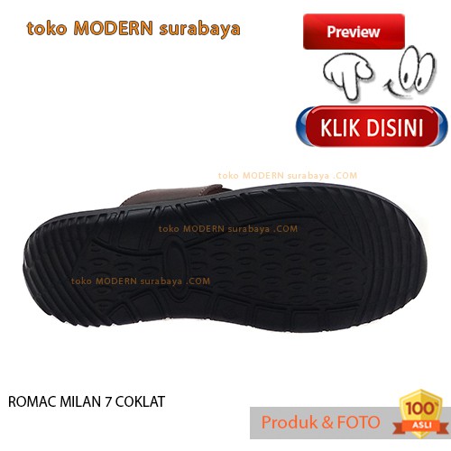 ROMAC MILAN 7 COKLAT sandal pria sandal casual jepit flat flip flop