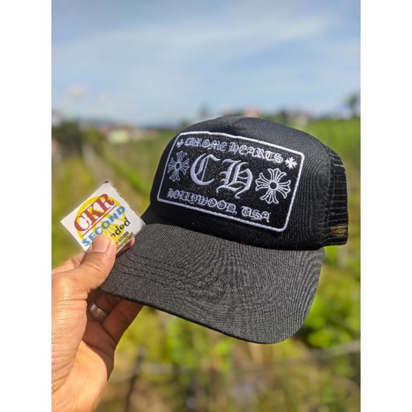 topi pria original branded trucker CHROME HEARTS