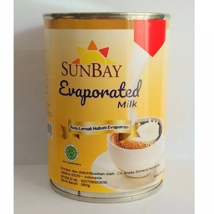 

Susu Cair Evaporasi Evaporated Cair SUNBAY 380 gr 380gr Segar Olahan Susu Evaporasi