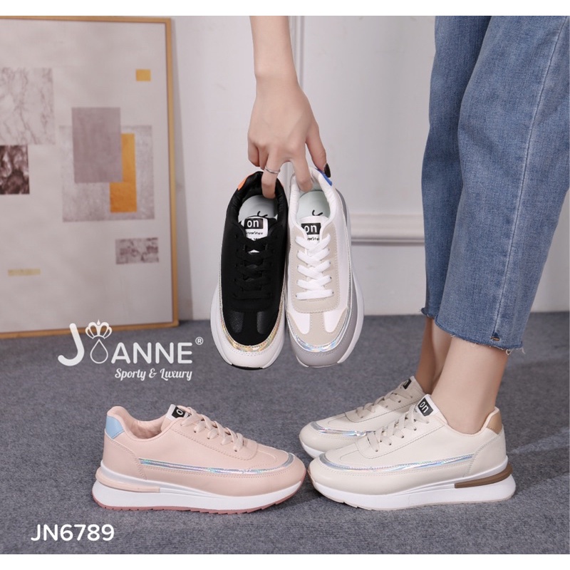 RESTOCK! [ORIGINAL] JOANNE Leather Sporty Sneakers Shoes Sepatu Wanita #JN6789