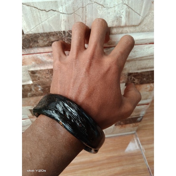 GELANG AKAR BAHAR MERAH BODY HITAM C ASLI