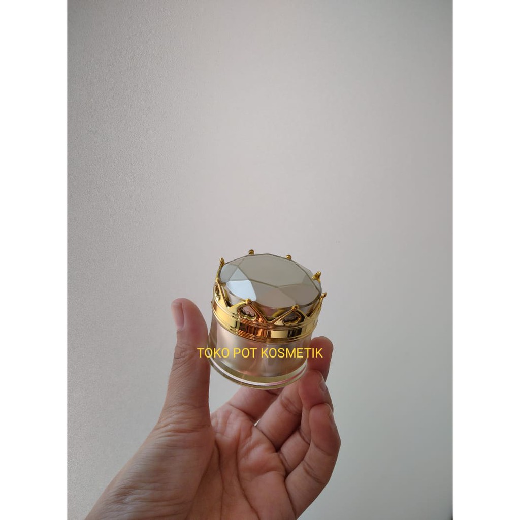 Pot Cream Import Model Mahkota 10 gr gold(min 100 pcs)