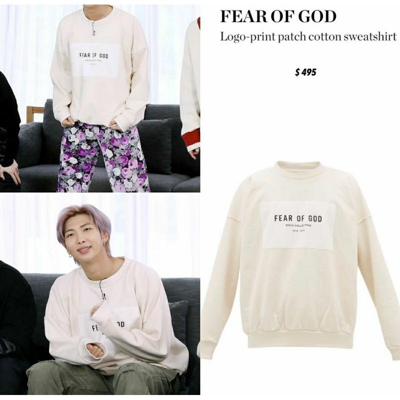 BTS KIM NAMJOON SWEATER FEAR OF GOD // SWEATER BTS KIM NAMJOON FEAR OF GOD