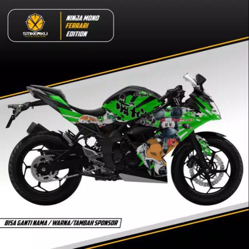 decal motor ninja mono SL / decal ninja mono SL fullbody / Sticker motor ninja 250 mono SL
