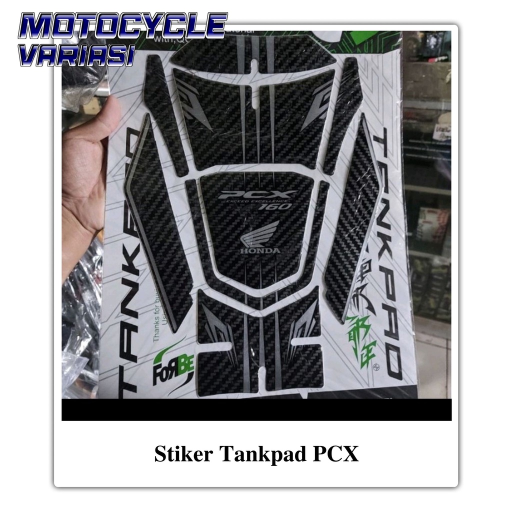 Stiker sticker tankpad new pcx 160 carbon resin timbul