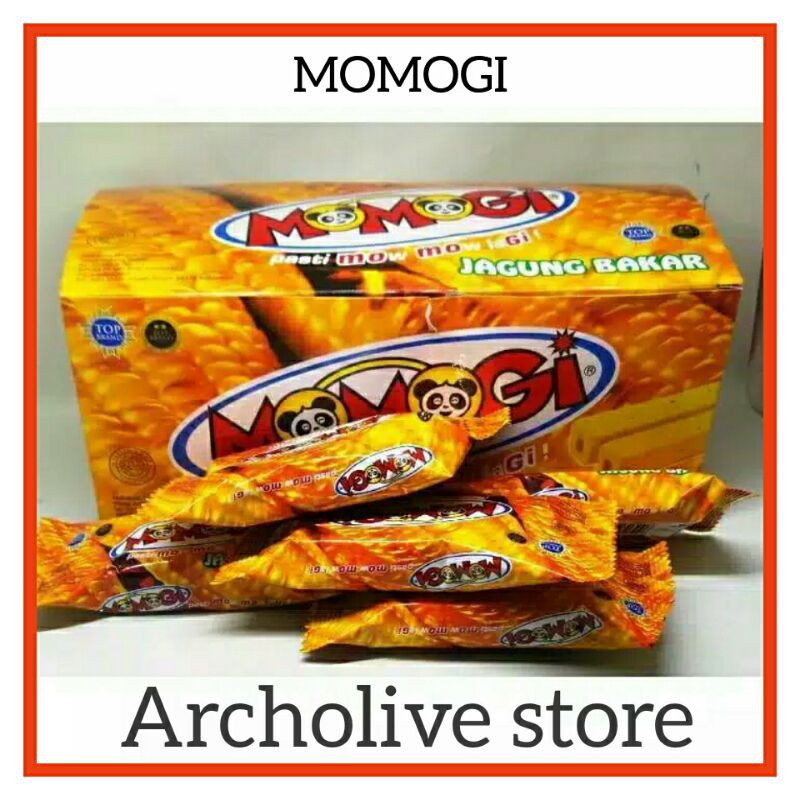 

Snack MOMOGI jagung bakar/coklat isi 20 pcs Snack enak extrudat murah meriah jajan cemilan