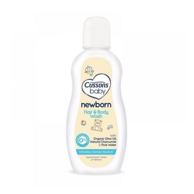 Cussons Baby Newborn Hair &amp; Body Wash - Cusson New Born Sabun &amp; Shampoo Bayi - Sabun Mandi - Shampo Bayi