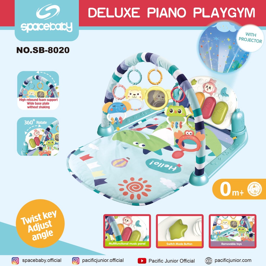 SPACEBABY SB 8013/SB 8017/SB 8018/SB 8020 PIANO PLAYGYM Matras Mainan