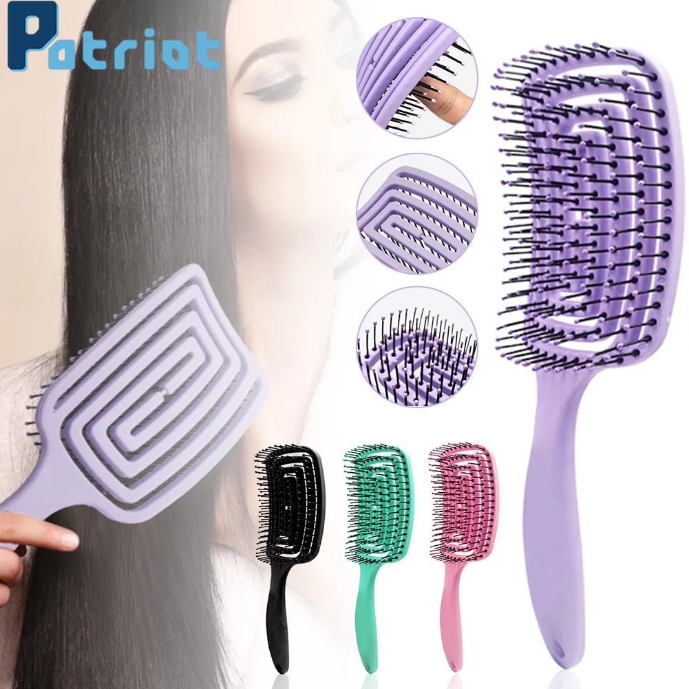 1 Piece Detangling Brush Hair Scalp Massage Comb / Wet Curly Detangle Hair Brush for Salon Hairdressing Styling Tools