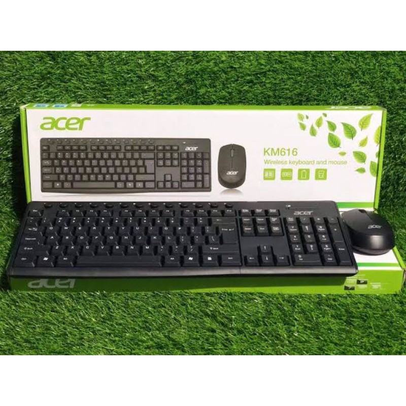 ACER Wireless Keyboard and Mouse combo KM 616 / Acer KM 616 / keyboard mouse wireless Acer KM 616. keyboard mouse wireless branded