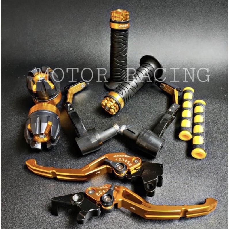 PROGUARD ROBOT BAHAN LOGAM BABET + HANDLE REM NMAX-VIXION-VARIO + HANDGRIP RING + JALU AS + KARET HANDLE REM