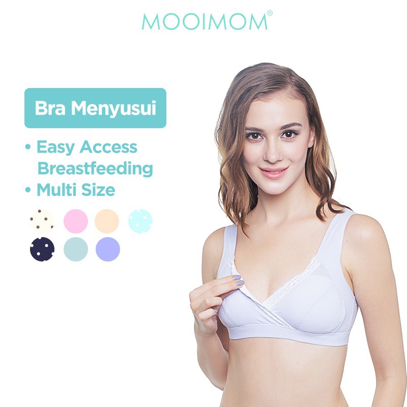 MOOIMOM CROSSOVER MATERNITY &amp; NURSING BRA B6886