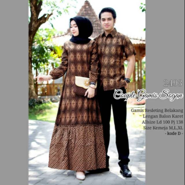 GROSIR BATIK COUPLE GAMIS SOGAN