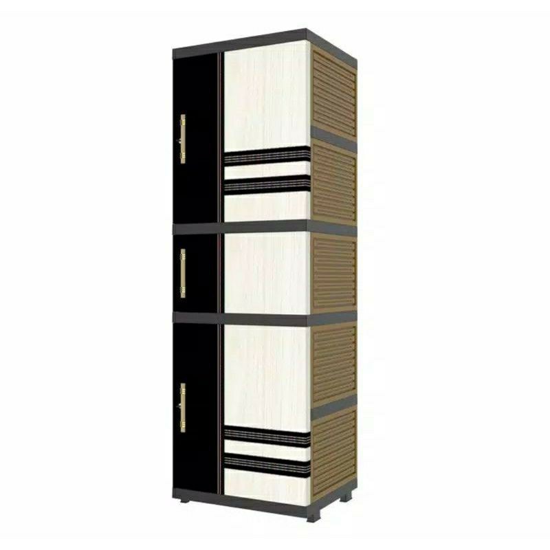 [BISA COD] Naiba Lemari Plastik Mini Nacase 7205 Motif Batik minimalis