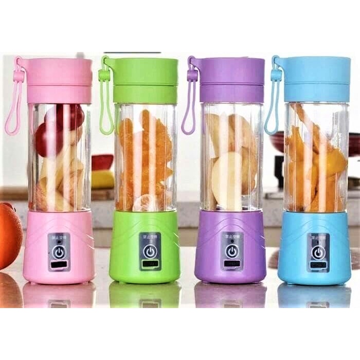 BLENDER USB MINI PORTABLE CHOPER MINI JUICER BUAH JUICE CUP BLENDER MINI POTABEL JUS 6 MATA PISAU CHARGER