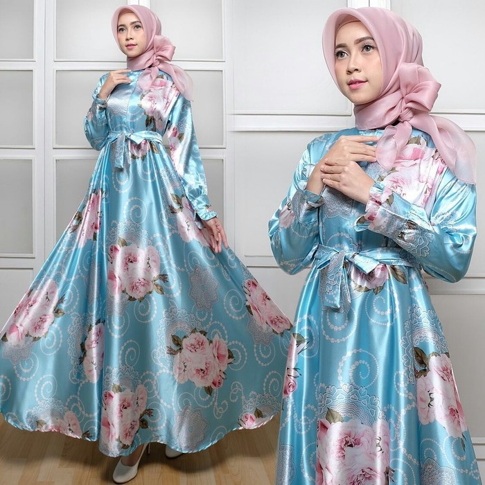 Termurah   MAXI LIDYA TOSCA Baju Muslim Wanita Gamis Wanita Kekinian Modern