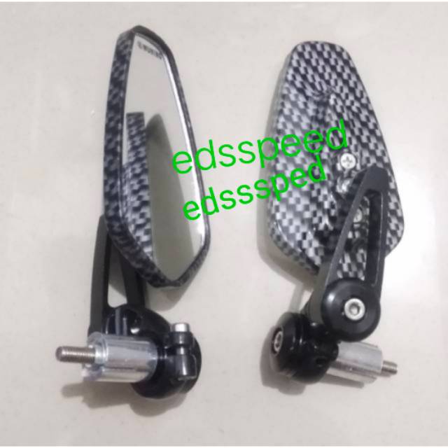 SPION JALU MODEL OVAL CARBON NMAX - PCX - AEROX - VARIO 125 150 - MIO - LEXI UNIVERSAL