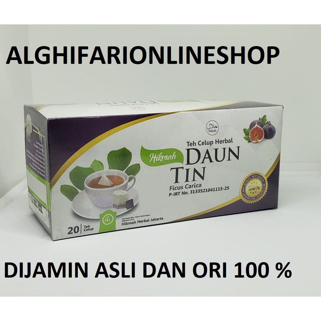 

TEH CELUP DAUN TIN ORIGINAL HIKMAH HERBAL MENJAGA KESEHATAN TUBUH