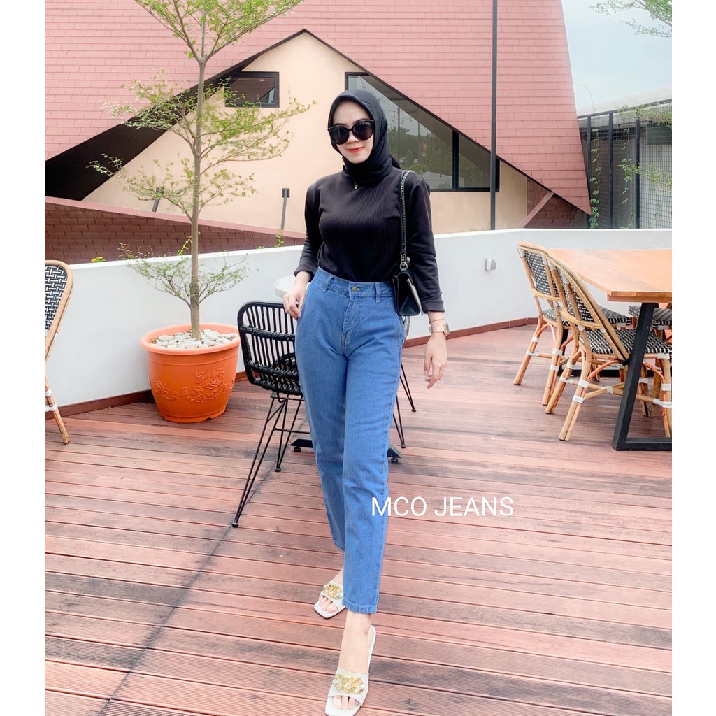 MCO - Celana Wanita Boyfriend Jeans Namina - Viral