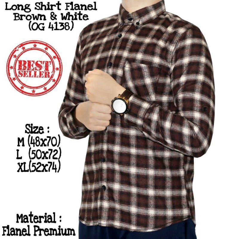 kemeja flanel import pria lengan panjang / flanel lengan panjang termurah