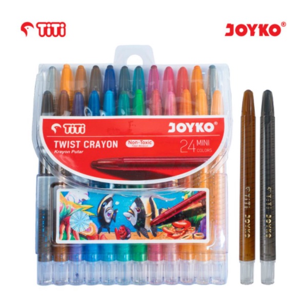 

Crayon Putar JOYKO MINI 24 Warna TWCR-24