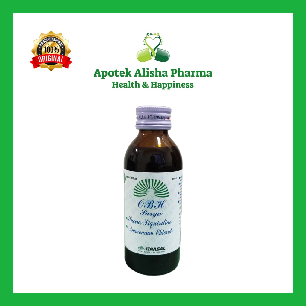 OBH ITRASAL SYRUP 100ml-OBH Itrasal Sirup Obat Batuk Berdahak/Obat Batuk Hitam Itrasal/OBH Surya