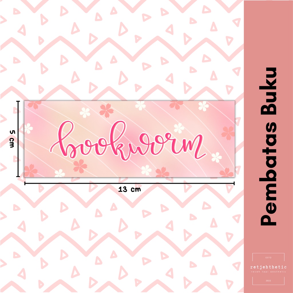 

Bookmark: Bookworm | Pembatas Buku Premium Waterproof Aesthetic