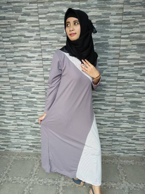 Gamis Kaos Babyterry - Gamis Modern