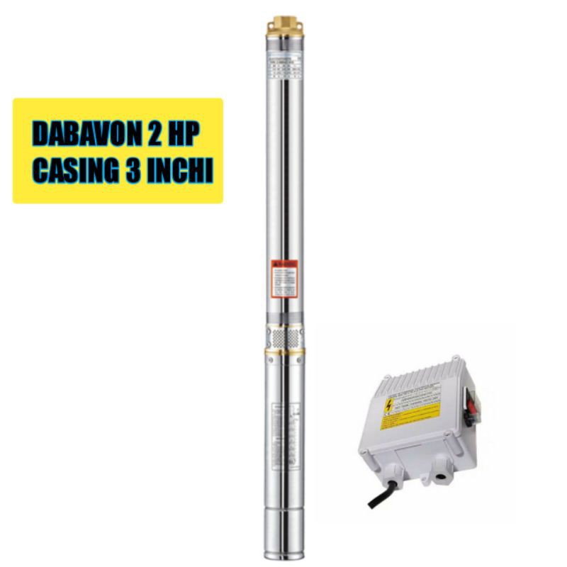 Pompa Submersible Dabavon 2 HP casing 3 inchi