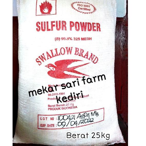 [KODE PRODUK FKVKU7548] SULFUR BELERANG MURNI HALUS LEMBUT. MESH 325..99,9%.1kg