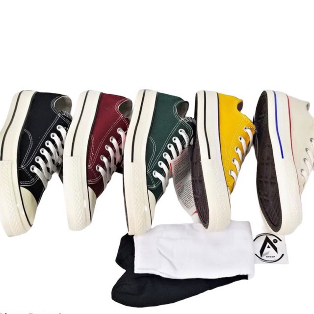 TERBARU!!!(BISA COD) HARGA GROSIR JUAL ECER SEPATU SNEAKER CONVERSE ALSTAR 70s ox OFF WHITE GLOSSY