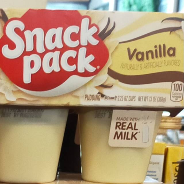 

Snackpack puding vanilla 368gr real milk